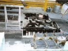 Aufgearbeitete Einzelteile eines Drehgestells [1989]