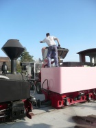 Bekohlen des Tenders für die nächsten Probefahrten [31. März 2012]