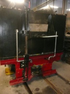 Am Tender werden die letzten Luftleitungen verlegt [23. Januar 2012]