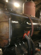 Die Rauchkammer erhielt ihren definitiven Anstrich [23. Januar 2012]