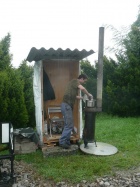 Die Bude des Weichenwärters inklusive Kochgelegenheit [1. September 2012]