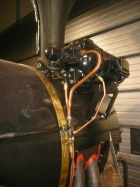 Die Dampf- und Abdampfleitungen vom Turbogenerator sind wieder komplett [3. März 2012]