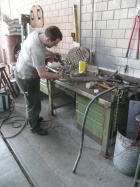 Die Sandrohre werden gereinigt [10. März 2012]