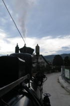 Die Sonne kam gerade rechtzeitig um der letzten Einfahrt in den Hauptbahnhof beizuwohnen [14. Oktober 2012]