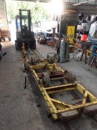 Die Radsätze vom Eternitwagen müssen versetzt werden [9. Oktober 2018]