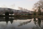 Langsam legt sich die Dunkelheit über den Baumschulsee