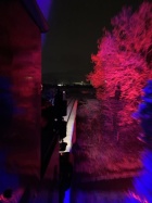 Eine letzte Fahrt über die beleuchtete grosse Brücke [10. Dezember 2022]