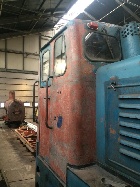 Das Führerhaus der Viola hat bald sämtliche hellblaue Farbe verloren [24. Januar 2017]