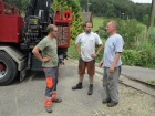 Zufriedene Gesichter nach dem erfolgreichen Transport [4. Juli 2014]
