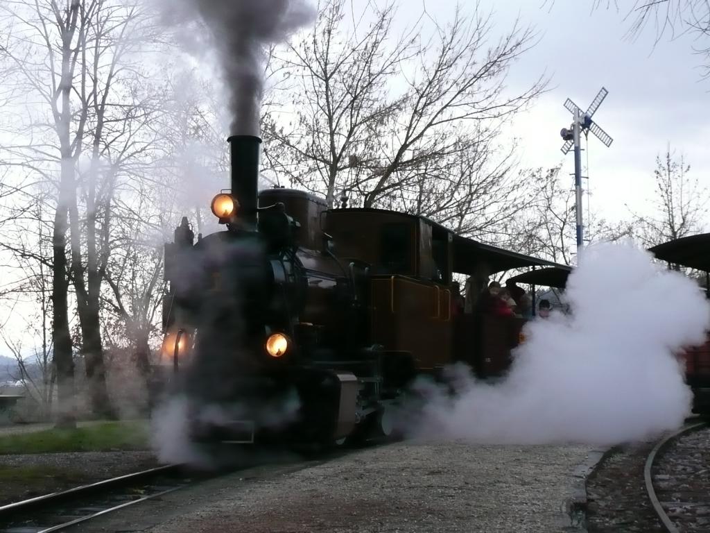 Die Molly pausiert im Bahnhof Baumschulsee