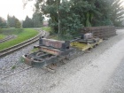 Der heutige Kesseltransportwagen X 911 im Einsatz als Drehschemelwagen [2008]