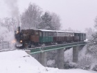 Fahrt über die grosse Brücke im Schneegestöber [2010]