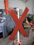 Das Andreaskreuz ist wieder grundiert [11. März 2016]