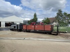 Der Brigadewagen R 302 kommt am Feldbahnwochenende wieder einmal als Güterwagen zum Einsatz [2016]