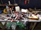 Werkzeugansammlung nach einem Arbeitstag [28. Juli 2015]