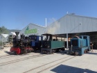 Die drei Lokomotiven Sequoia, Lukas und Viola werden für den Fahrbetrieb vorbereitet [27. August 2016]